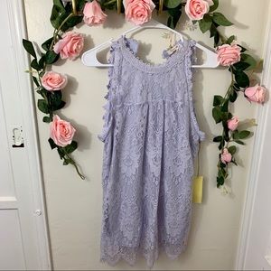 2/$20 Purple Lace Tunic Top